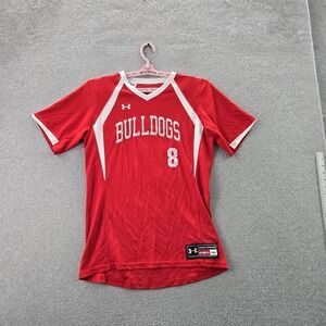 Under Armour Men Shirt M Red Short Sleeve Jersey Mesh